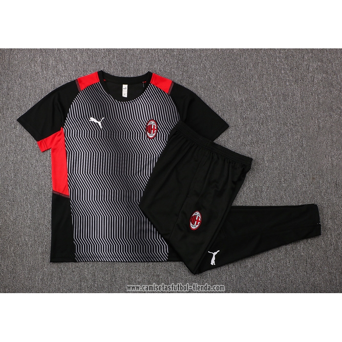 Chandal del AC Milan 2021 2022 Manga Corta Gris
